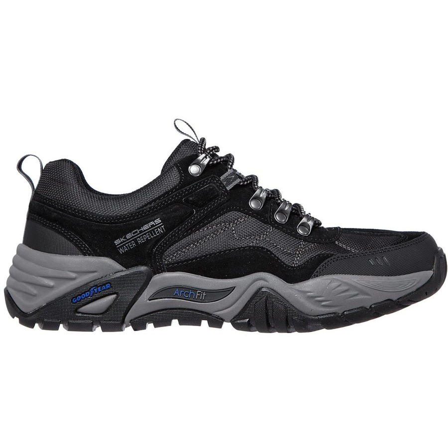 Men'S Styles | Skechers Skechers Men'S Trainer With Arch-Fit And Laces 204411 Black