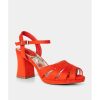 Wedding And Party Wear | Joe Browns Joe Browns Riviera Orange Strappy Platform Sandals Kc328A