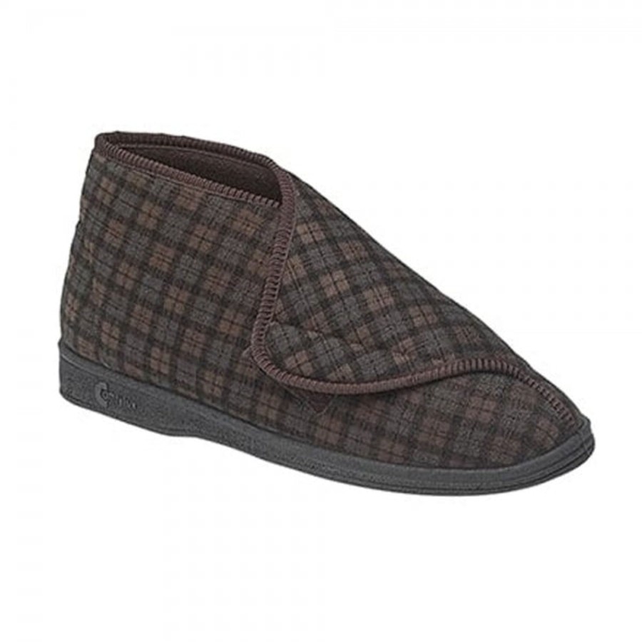 Men'S Styles | Marlows Mens Slipper By Comfylux James In Brown Ms220B