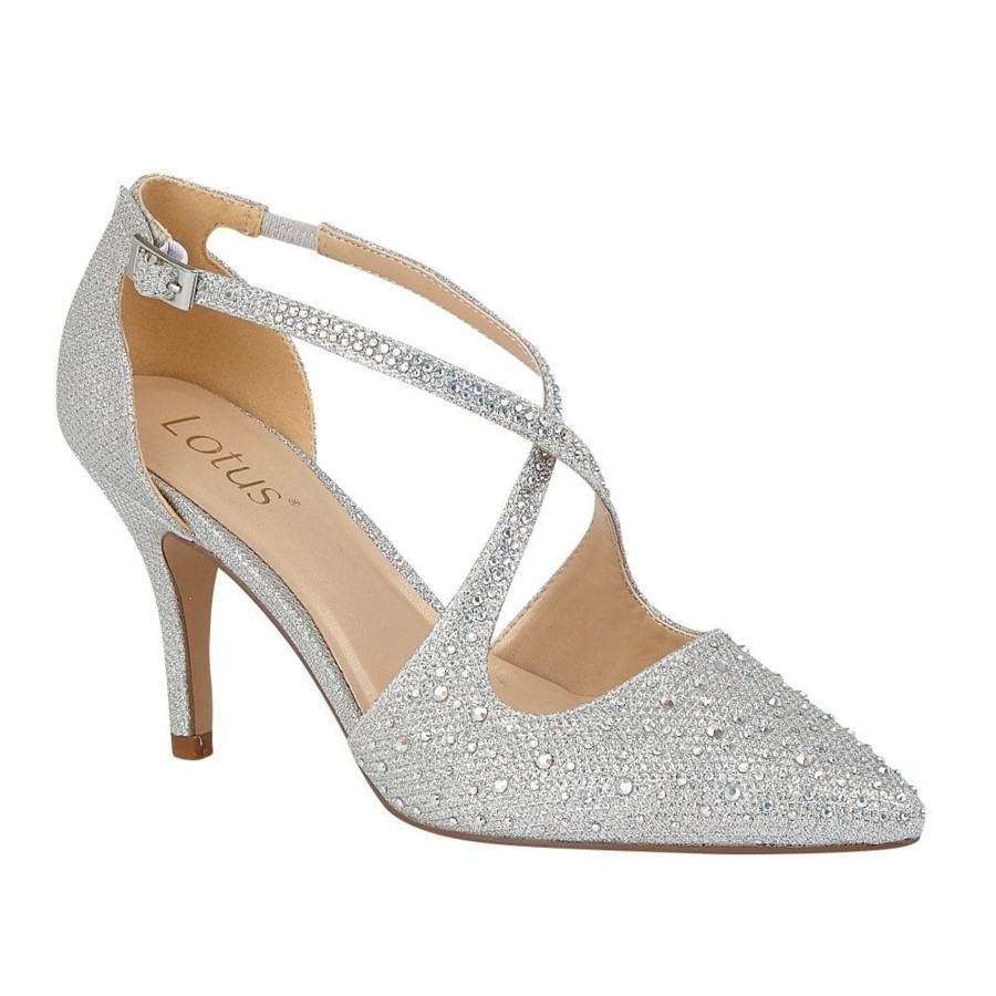 Wedding And Party Wear | Lotus Lotus Occasion Wear Shoe Panache Silver Uls208