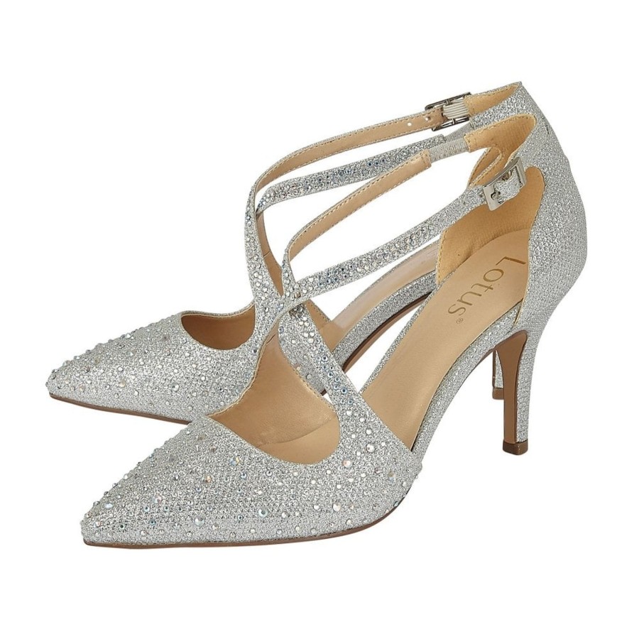 Wedding And Party Wear | Lotus Lotus Occasion Wear Shoe Panache Silver Uls208