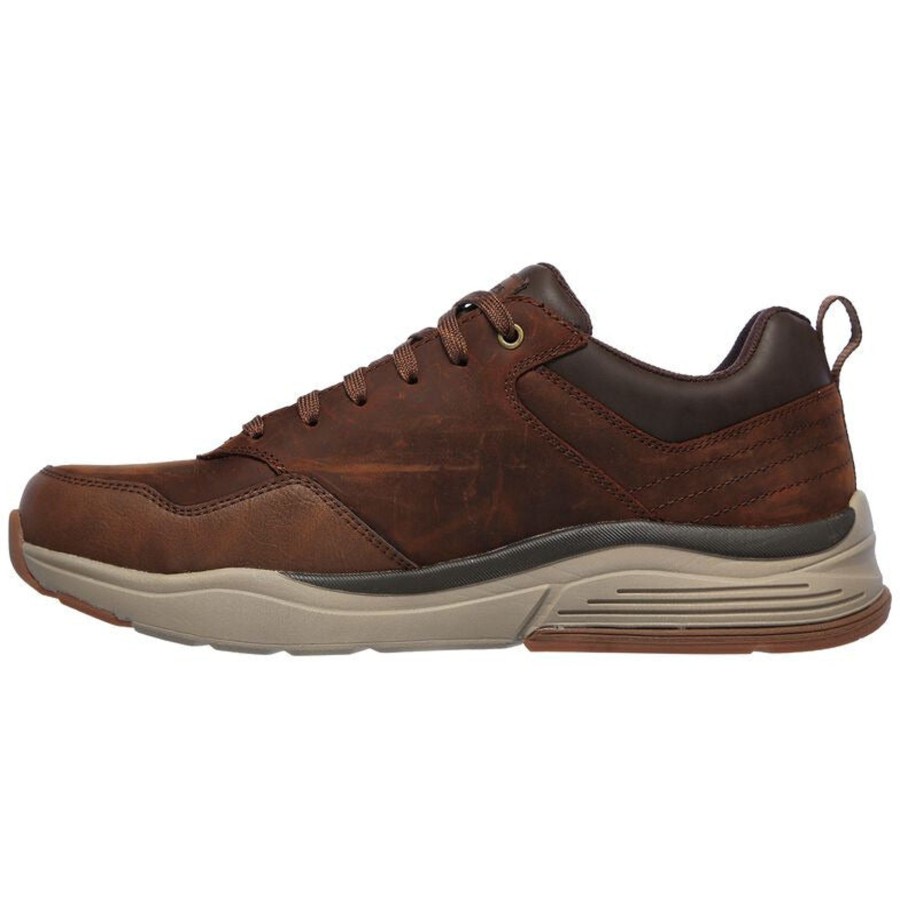 Men'S Formal And Work Shoes | Skechers Skechers Waterproof Shoe 210021 Cdb Brown