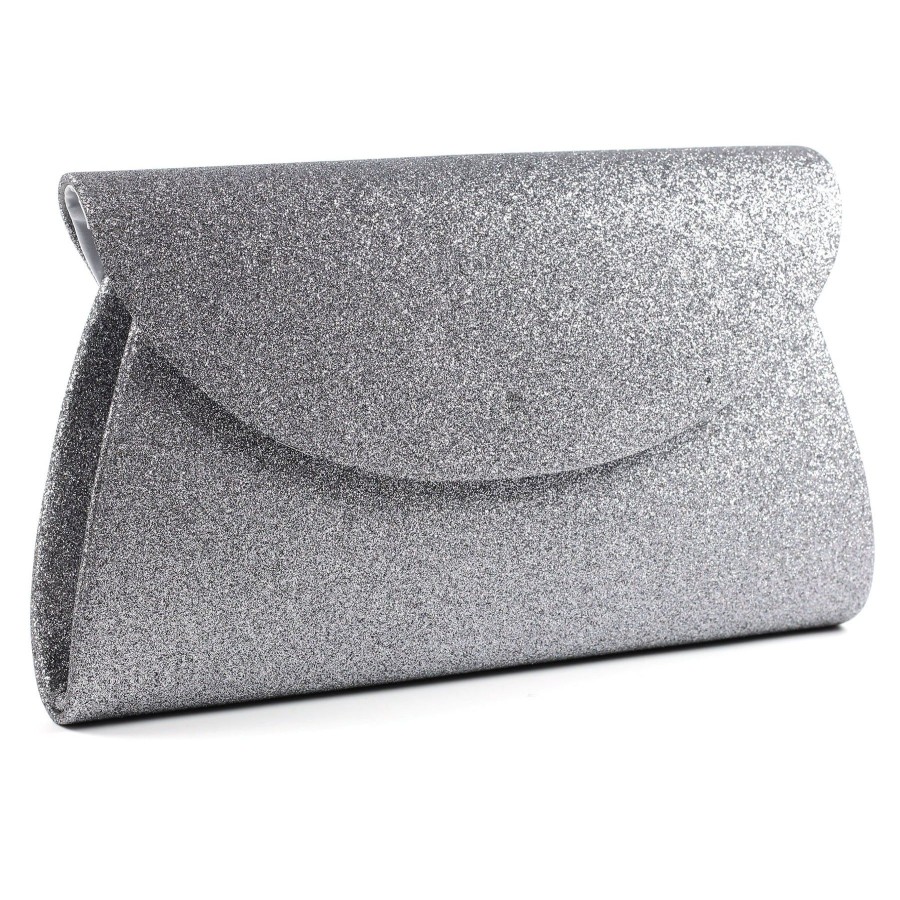 Lunar Occasion Wear And Bags | Lunar Lunar Sariyah Occasion Wear Matching Bag Pewter Zlr046Pw