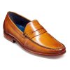 Men'S Formal And Work Shoes | Barker Barker Moccasin Shoe William Tan Leather