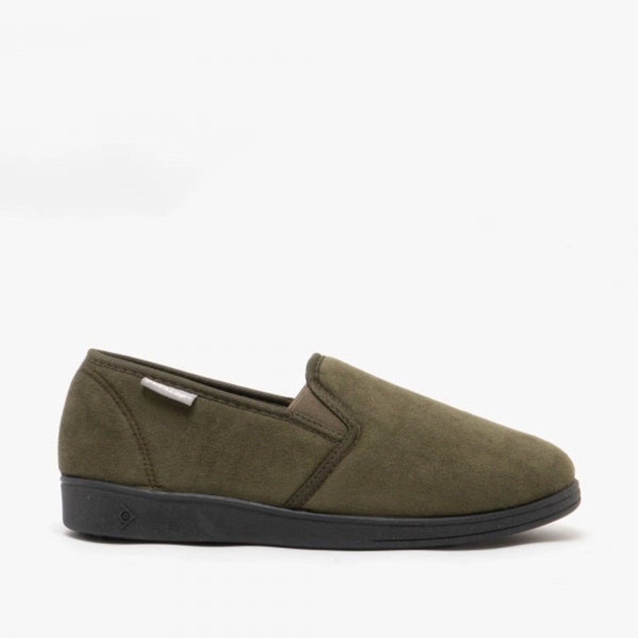 Men'S Styles | Marlows Dunlop Jethro Mens Slipper Olive Green