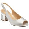 Lotus Occasion Wear And Matching Bags | Lotus Lotus Occasion Wear Shoe Evelyn Silver Ul