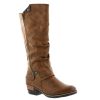 Long Boots And Riding Boots | Rieker Rieker Long Boot Brown With Zip 93655-26