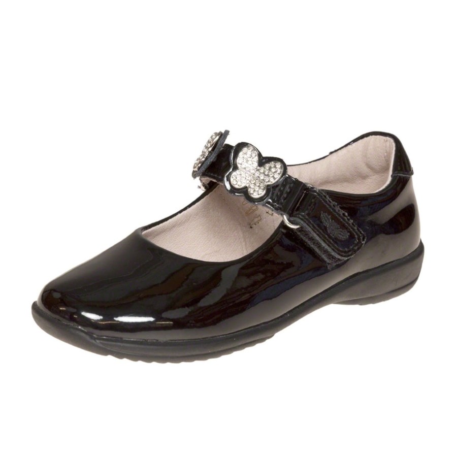 Back To School | Leli Lelli Kelly Lk8309 Black Pat Love Bar Shoe With Changeable Straps