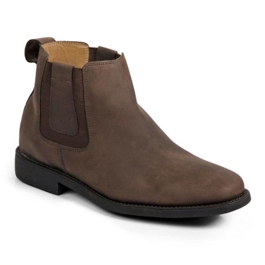 Men'S Formal And Work Shoes | Getz Anatomic & Co Chelsea Boot Natal Brown Waxed Finish