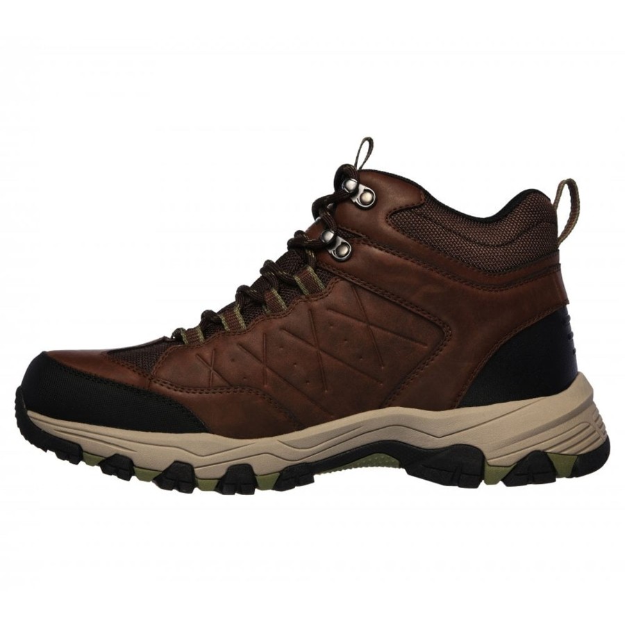 Men'S Styles | Skechers Skechers Men'S Hiking Boot Selmen - Telago 66283Ltbr Brown