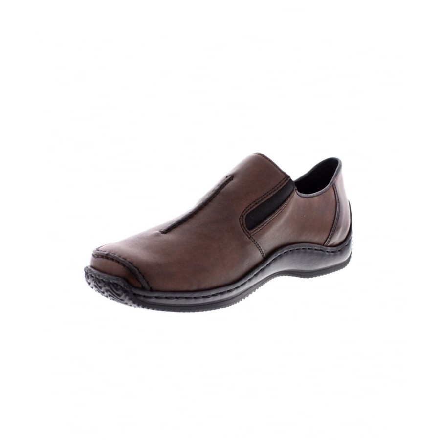 Shoes And Trainers | Rieker Rieker Leather Slip On Shoe Brown L1751-25