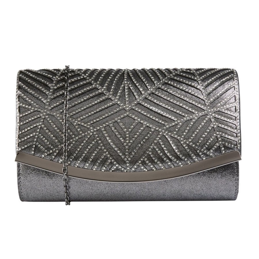 Lotus Occasion Wear And Matching Bags | Lotus Lotus Nara Pewter Occasion Wear Handbag To Match Natalia Shoes