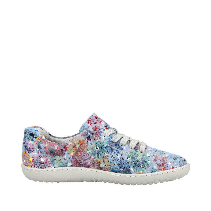 Shoes And Trainers | Rieker Rieker Casual Lase- Up Trainer Shoe 52827-90 Sky