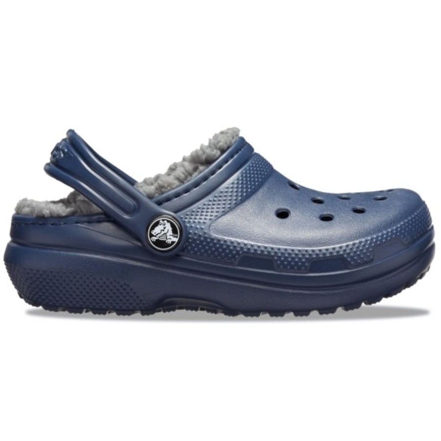 Back To School | Crocs Crocsnavy Charcoal Lined Clog 207010-060