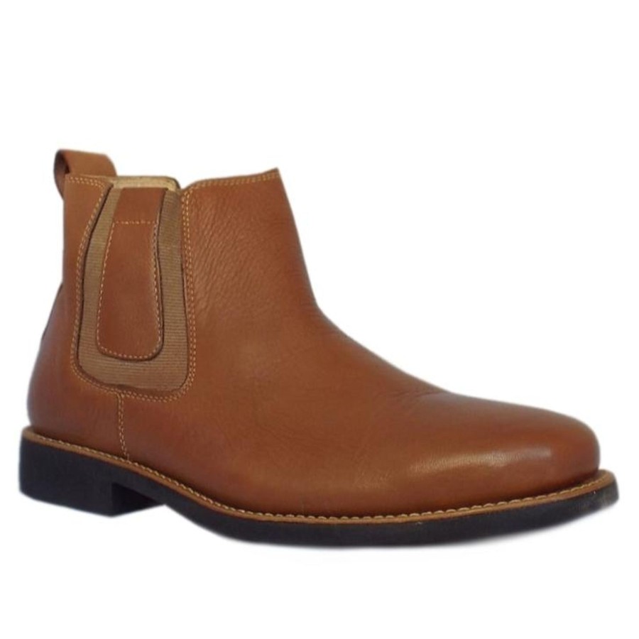 Men'S Boots | Getz Anatomic & Co Chelsea Boot Amazonas Tan Leather