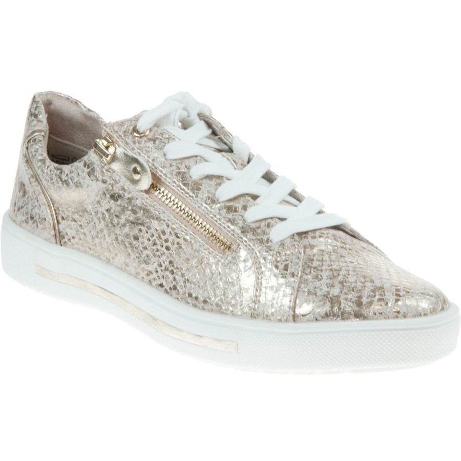 Shoes And Trainers | Jana Jana Trainer Wide Fitgold 23660-929