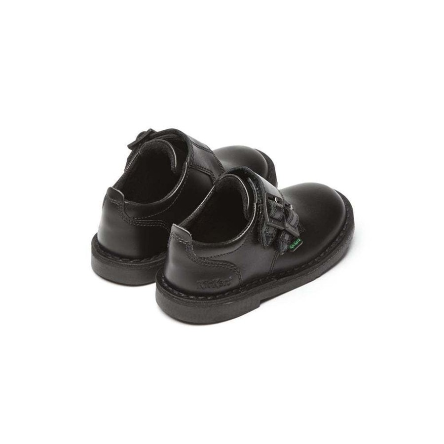 Kickers | Kickers Kickers Adlar Monk D Strap Infant Black Touch Fastening Shoe 114169 Rrp £50