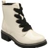 Ankle Boots & Hikers | Lotus Lotus Ankle Boot With Lace And Zip Fastening Jojo White Patent Ulb350