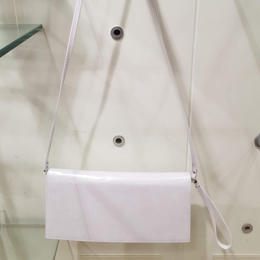 Wedding And Party Wear | Bioeco Bioeco White Pearl Clutch / Shoulder Bag To Match 4009 Shoe B002-2362