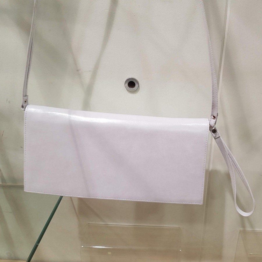 Wedding And Party Wear | Bioeco Bioeco White Pearl Clutch / Shoulder Bag To Match 4009 Shoe B002-2362