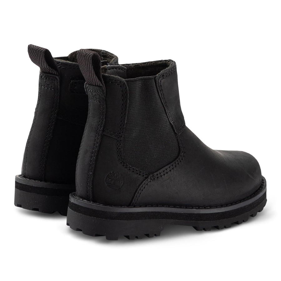 Timberland Kids | Timber Timberland Chelsea Boot Youth Courmakid Black Leather A28Qa