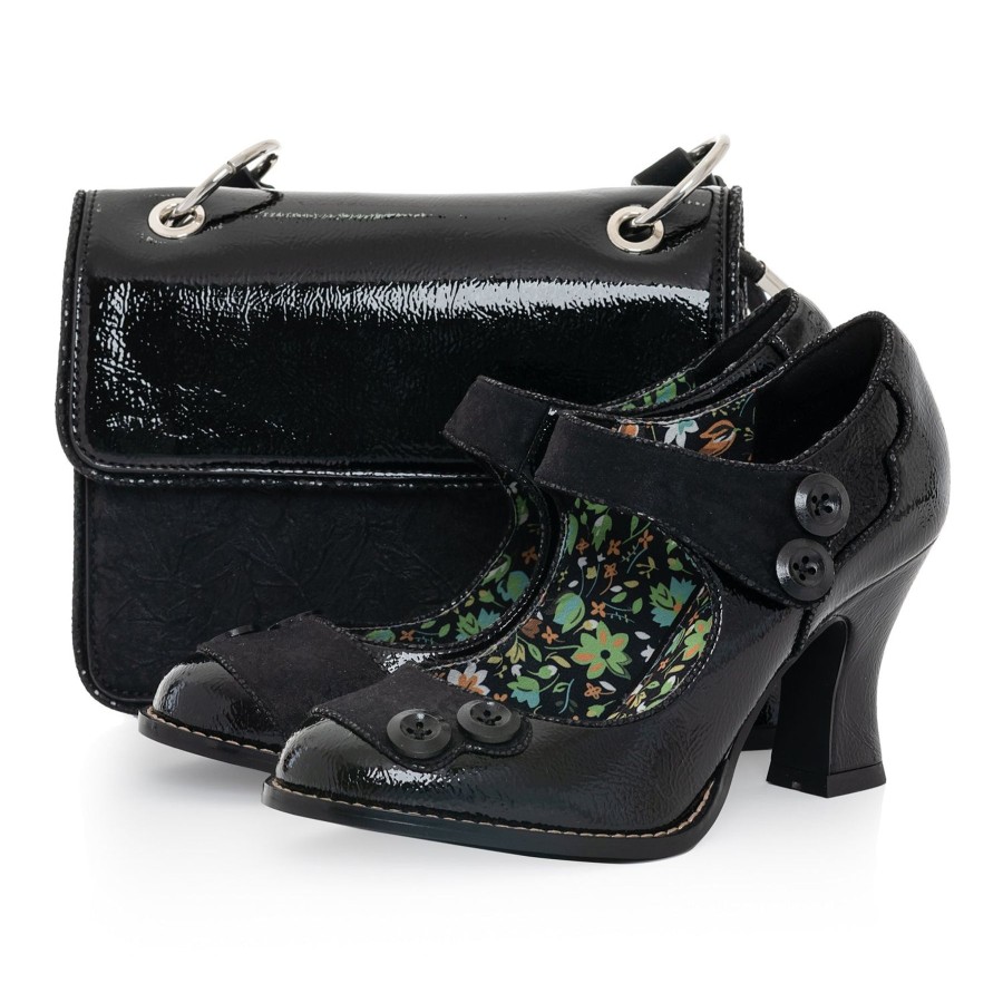 Ruby Shoo | Ruby Ruby Shoo Bag Toledo Blackpat