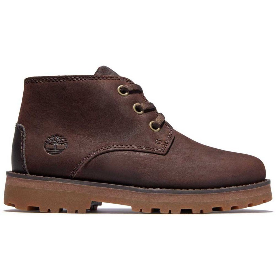 Back To School | Timber Timberland Courmakid Chukka Boot Brown Leather With Inside Zip