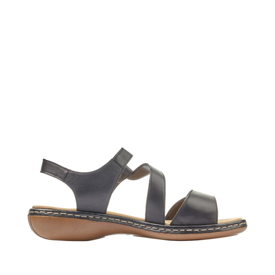 Ladies Styles | Rieker Rieker Sandal With Touch Fastening Leather Black 659C7-00