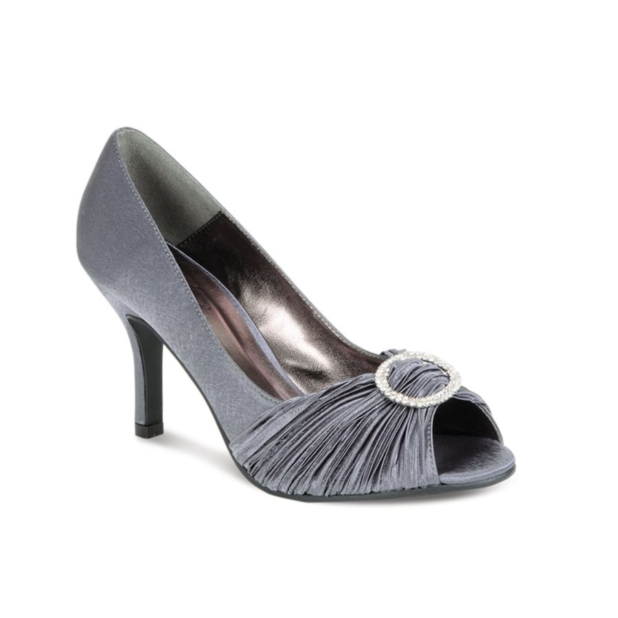 Wedding And Party Wear | Lunar Lunar Sienna Occasion Shoe Flv132 Dark Grey Diamante