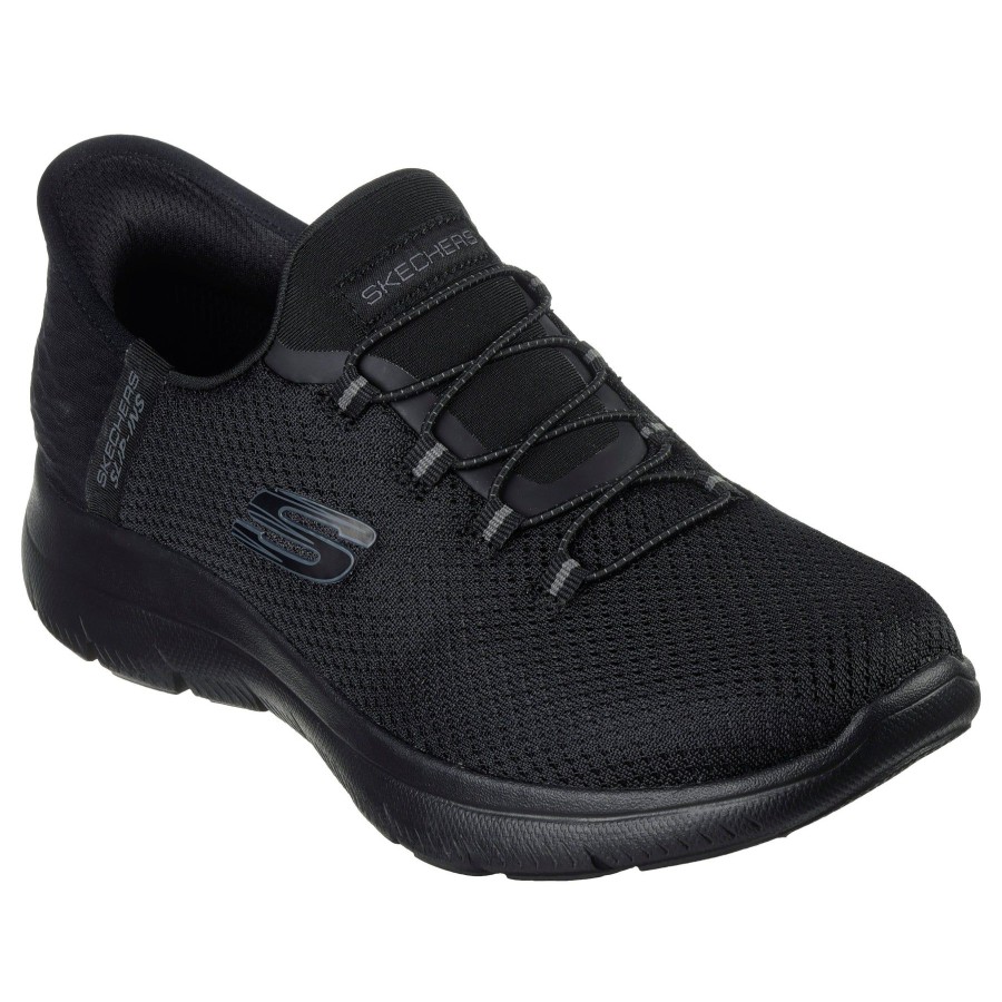 Ladies Styles | Skechers Skechers Slip-Ins Trainer Shoe 150123 Bbk Black Summits-Diamond Dream