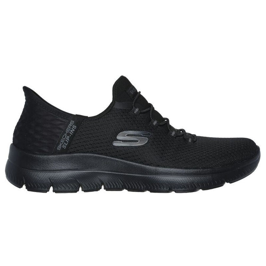 Ladies Styles | Skechers Skechers Slip-Ins Trainer Shoe 150123 Bbk Black Summits-Diamond Dream