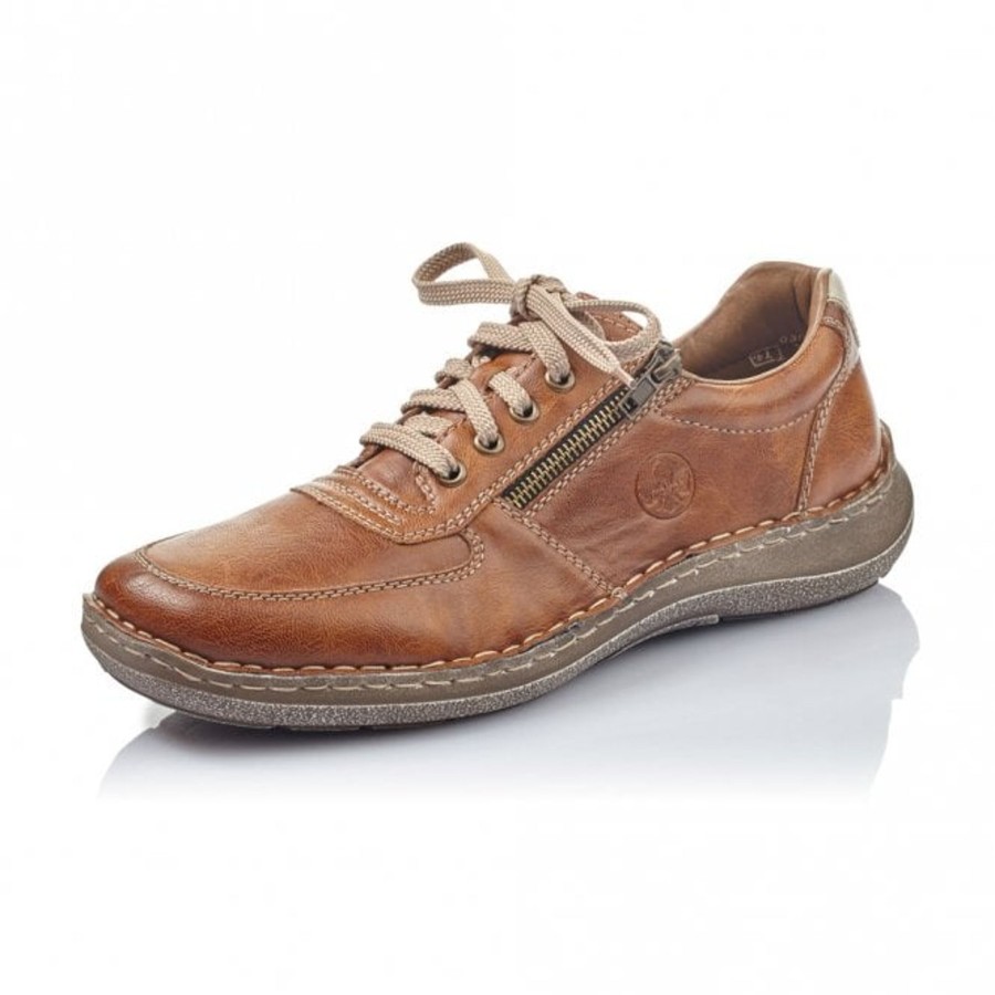 Men'S Formal And Work Shoes | Rieker Rieker Men'S Casual Shoe With Lace And Zip 03030-25