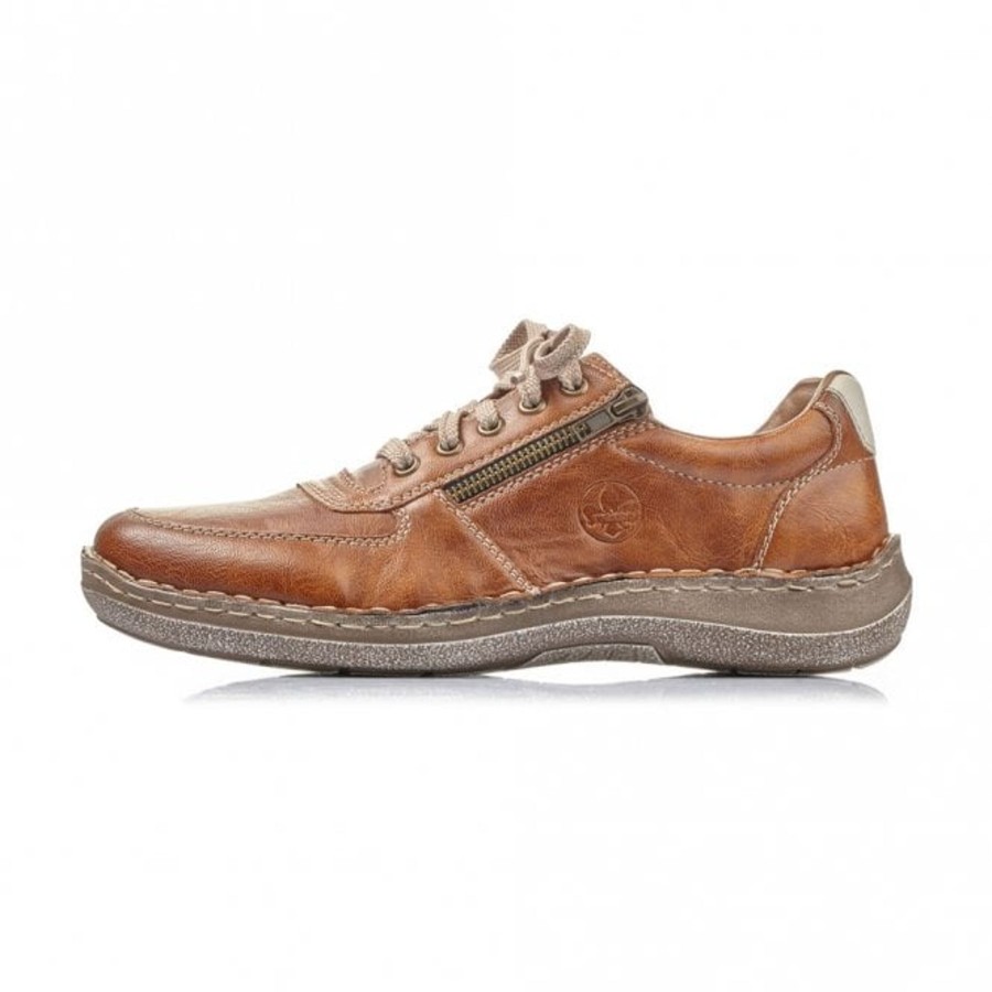 Men'S Formal And Work Shoes | Rieker Rieker Men'S Casual Shoe With Lace And Zip 03030-25