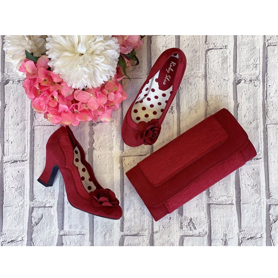 Wedding And Party Wear | Ruby Ruby Shoo Tirana Crimson .