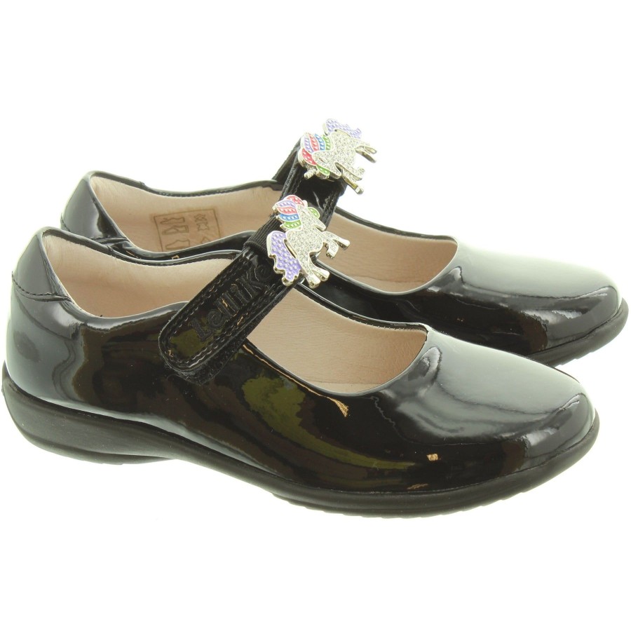 Lelli Kelly | Leli Lelli Kelly 8213 Blackpatent Blossom 2 Unicorn Trim Bar Shoe F Fitting