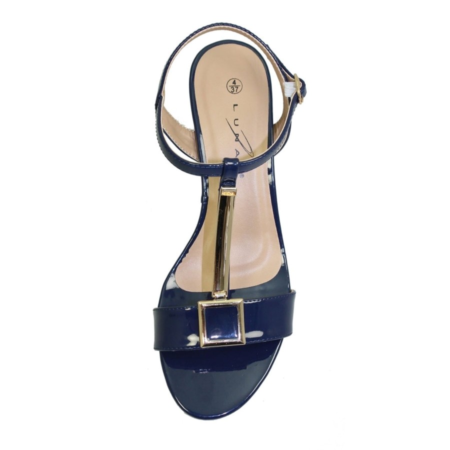 Lunar Occasion Wear And Bags | Lunar Lunar Occasion Sandal Blaze Navy Patent Sandal