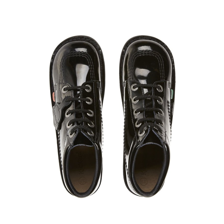 Back To School | Kickers Kickers Classic Kick Hi Teens 31-39 Blackpatent Leather