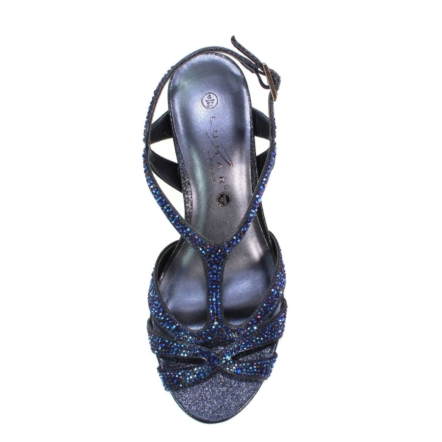 Wedding And Party Wear | Lunar Lunar Francie Occasion Wear Dress Sandal Wider Fit Flr524 Navy