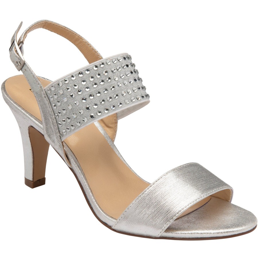 Lotus Occasion Wear And Matching Bags | Lotus Lotus Occasion Wear Shoe Aurora Silver Uls375