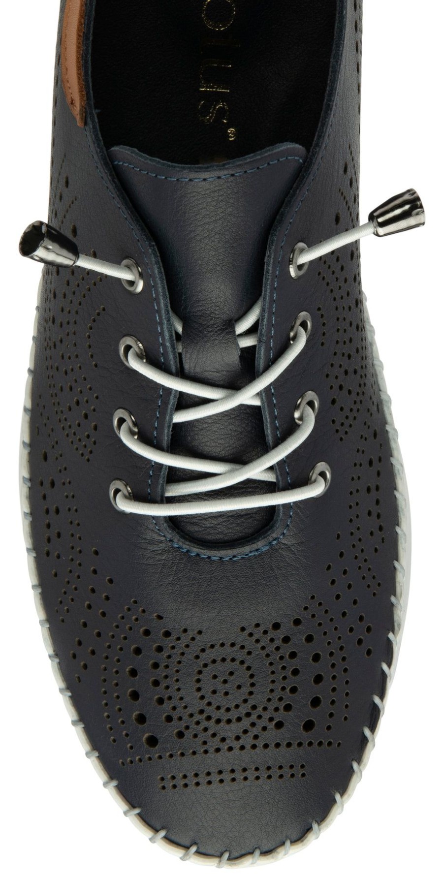 Shoes And Trainers | Lotus Lotus Casual Leather Shoe Uls484 Tassia In Navy