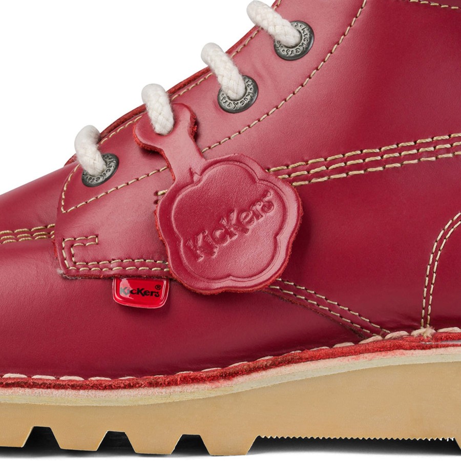 Kickers | Kickers Kickers Mens Kick Hi Red Leather Boots