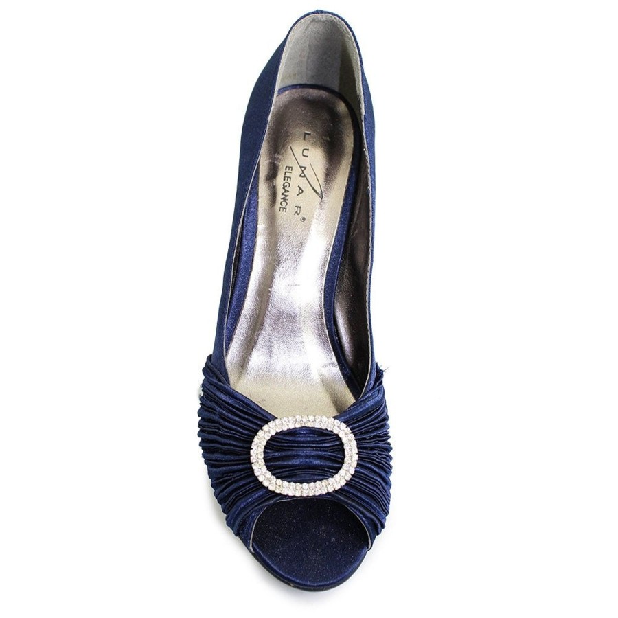 Wedding And Party Wear | Lunar Lunar Sienna Occasion Shoe Navy Diamante