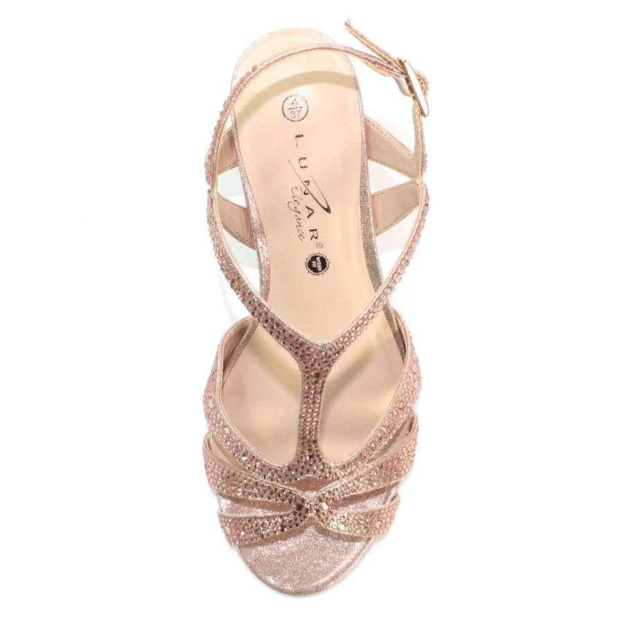 Wedding And Party Wear | Lunar Lunar Francie Occasion Wear Dress Sandal Wider Fit Flr524Ro Rose Gold