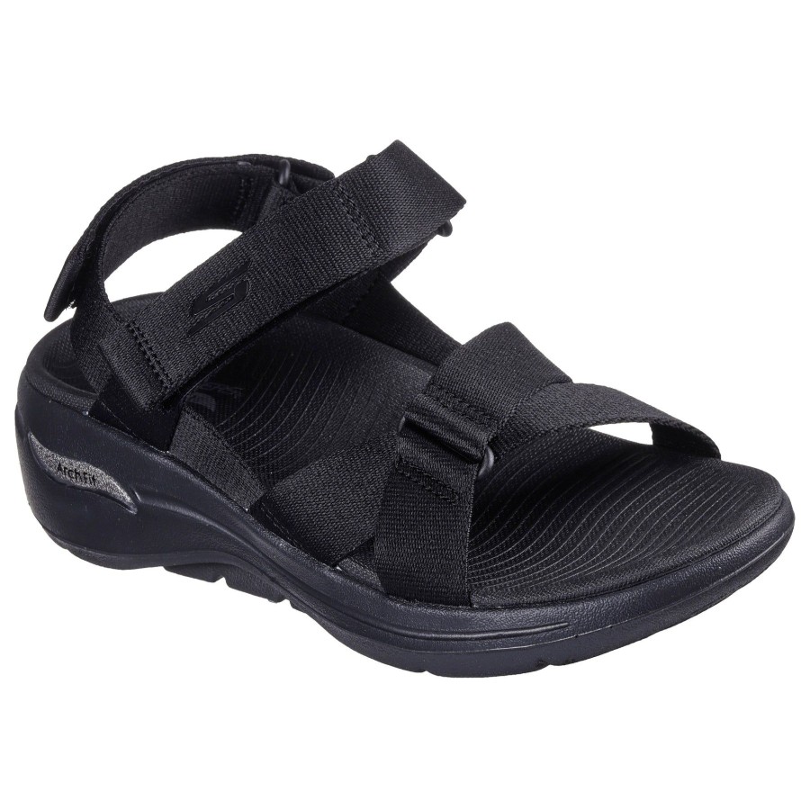 Ladies Styles | Skechers Skechers Go Walk Arch Fit Sandal 140808Bbk Black