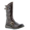 Long Boots And Riding Boots | Fly Fly London Mid Calf Boot Mes 2 Brown Leather