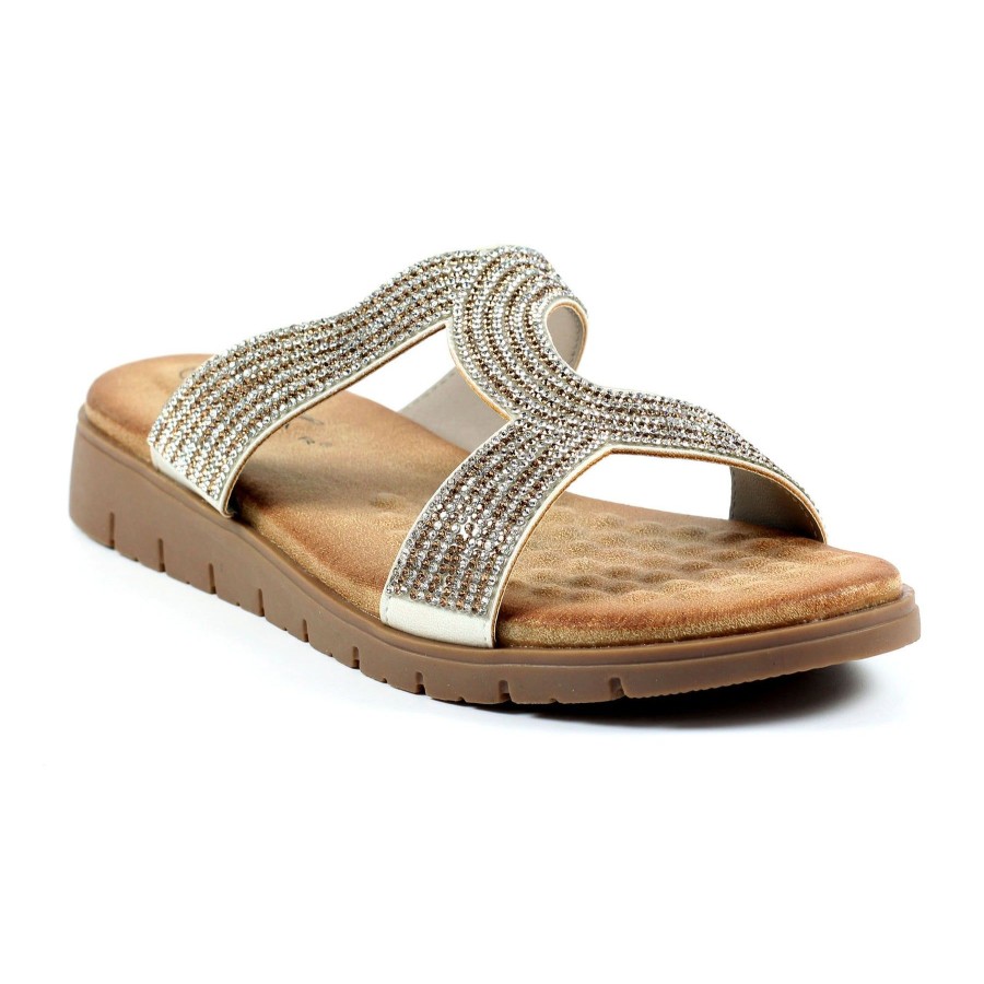 Ladies Styles | Lunar Lunar Sandal Chavez Gold Jlh438Gd