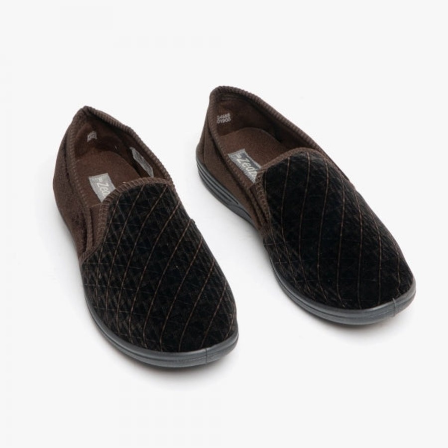 Men'S Styles | Marlows Mens Slipper Kevin In Brown Ms466B