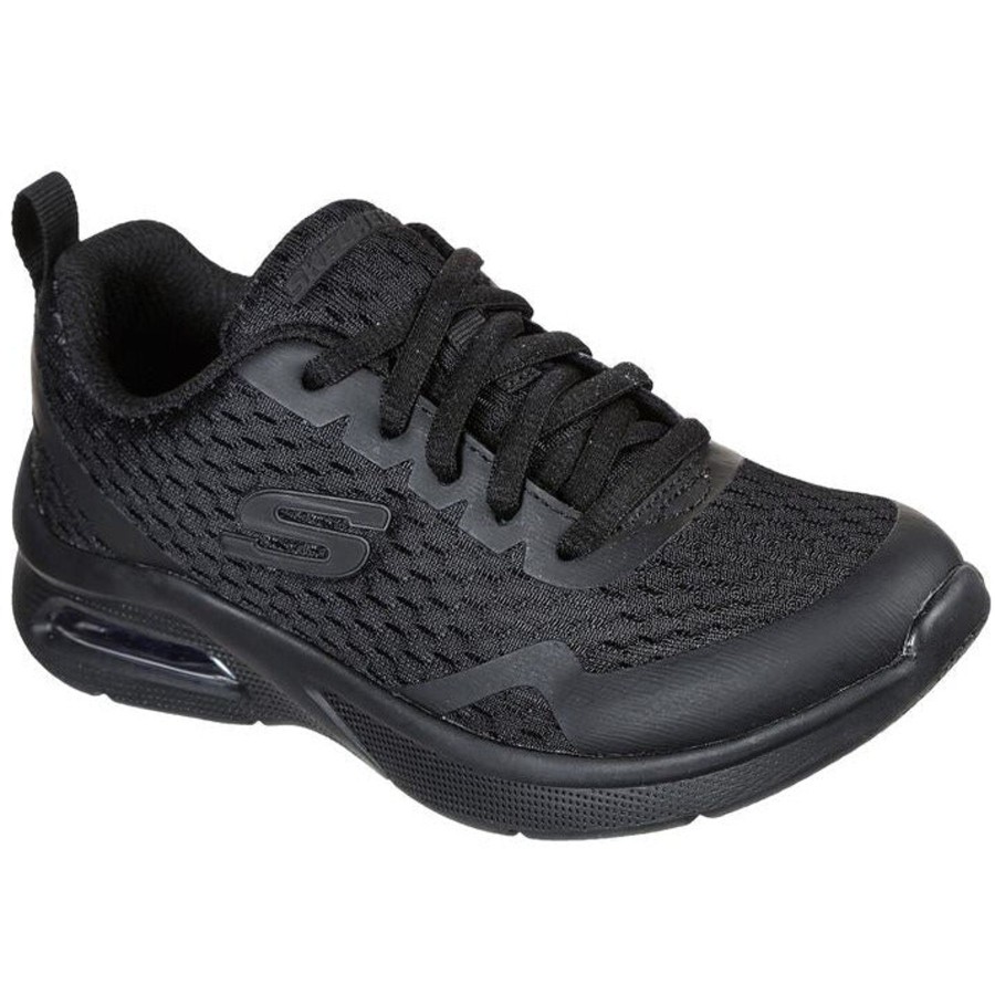 Back To School | Skechers Skechers Boys Trainer Microspec Max 403774All Black