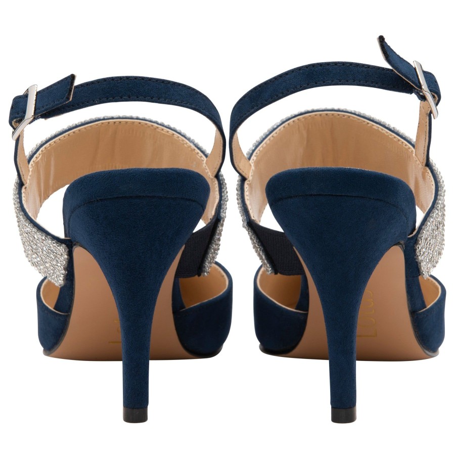 Lotus Occasion Wear And Matching Bags | Lotus Lotus Occasion Wear Shoe Violette Navy Uls384