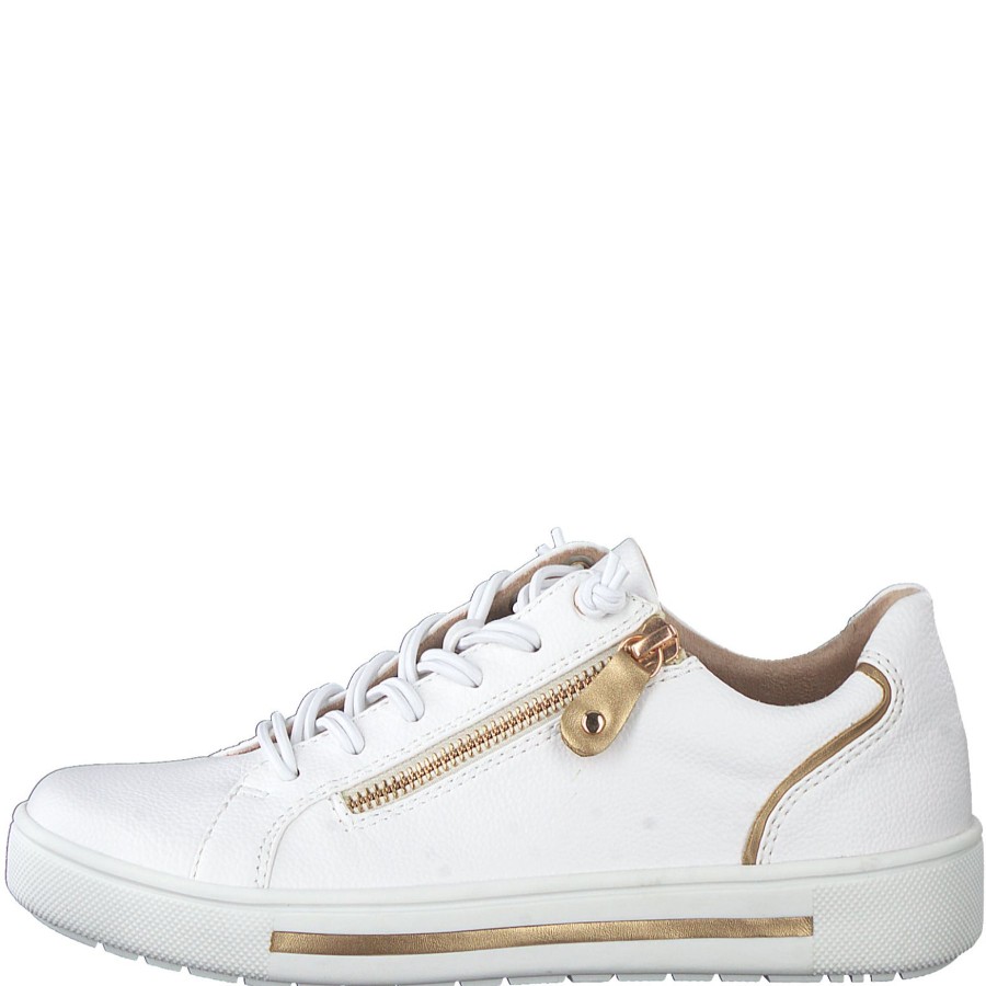 Shoes And Trainers | Jana Jana Trainer Wide Fit White Multy 23660-152